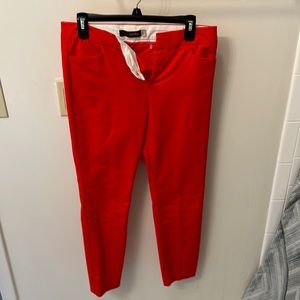 Red dress pants